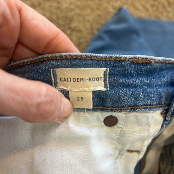 MADEWELL Cali Demi-Boot Jeans in Women's Size 29 Light Wash High Rise - Picture 6 of 7